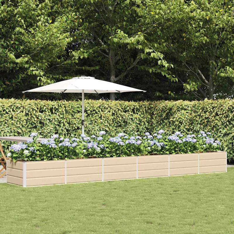 Jardinera Marfil 480 X 80 X 45 Cm Acero