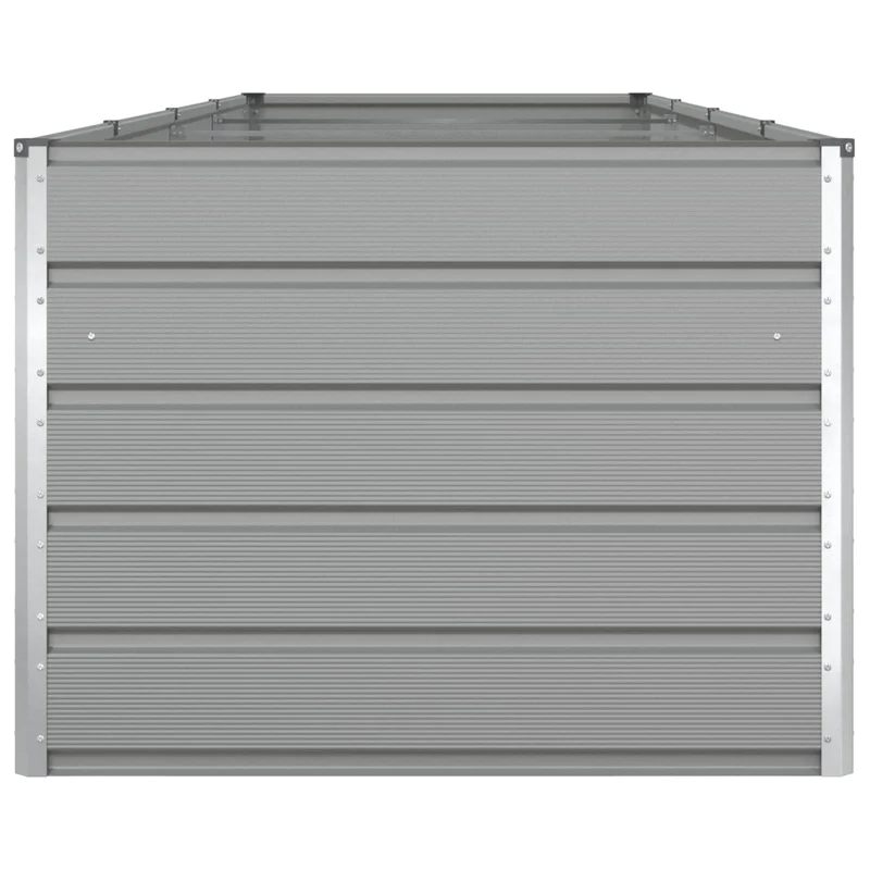 Jardinera Gris Claro 385 X 100 X 75 Cm Acero Galvanizado