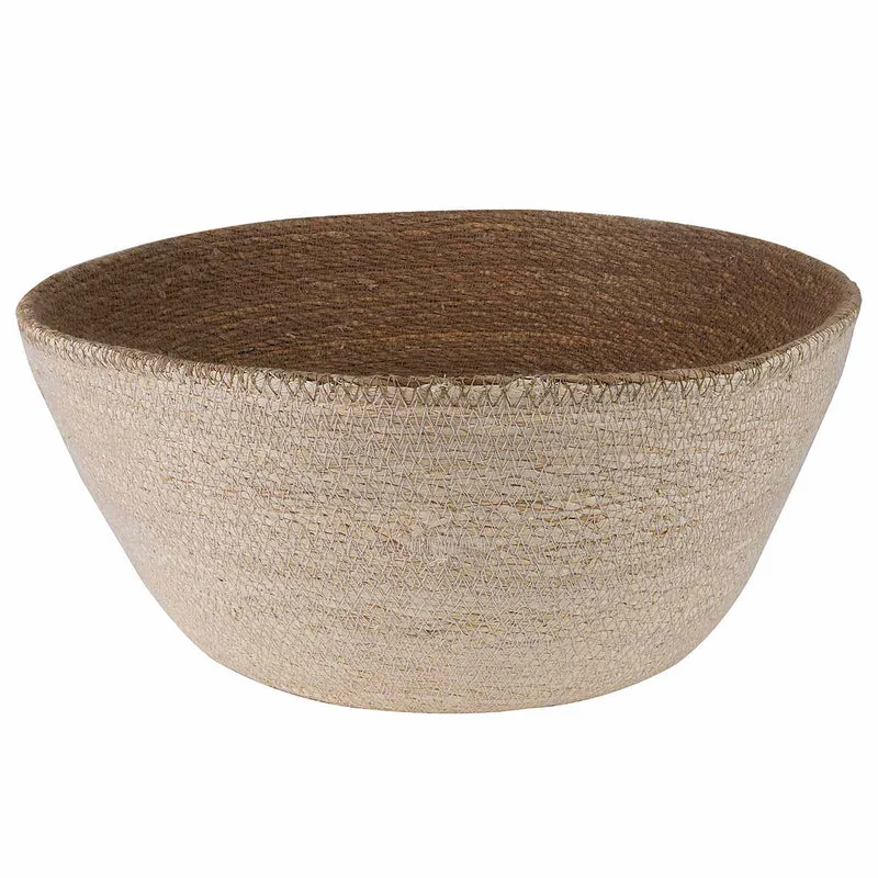 Maceta Con Asas 2 Uds. Blanco Ø 32 X 32 Cm 100% Hierba Marina