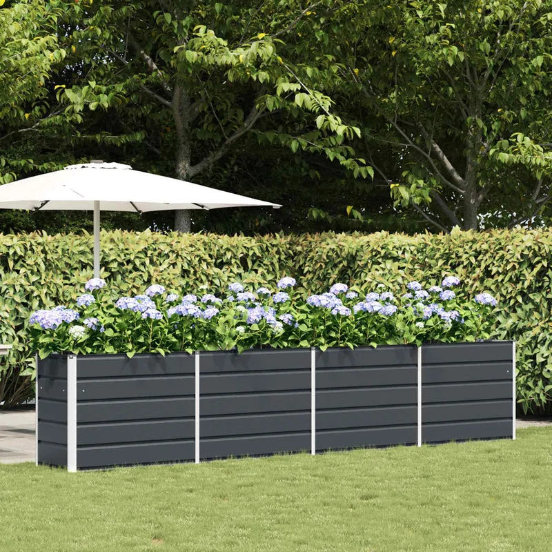 Jardinera Antracita 385 X 50 X 75 Cm Acero Galvanizado