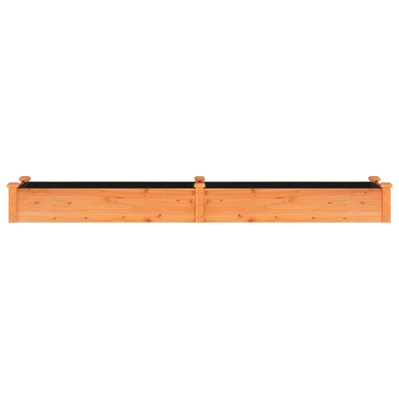 Jardinera Arriate Con Forro Madera Abeto Marrón 240x45x25 Cm