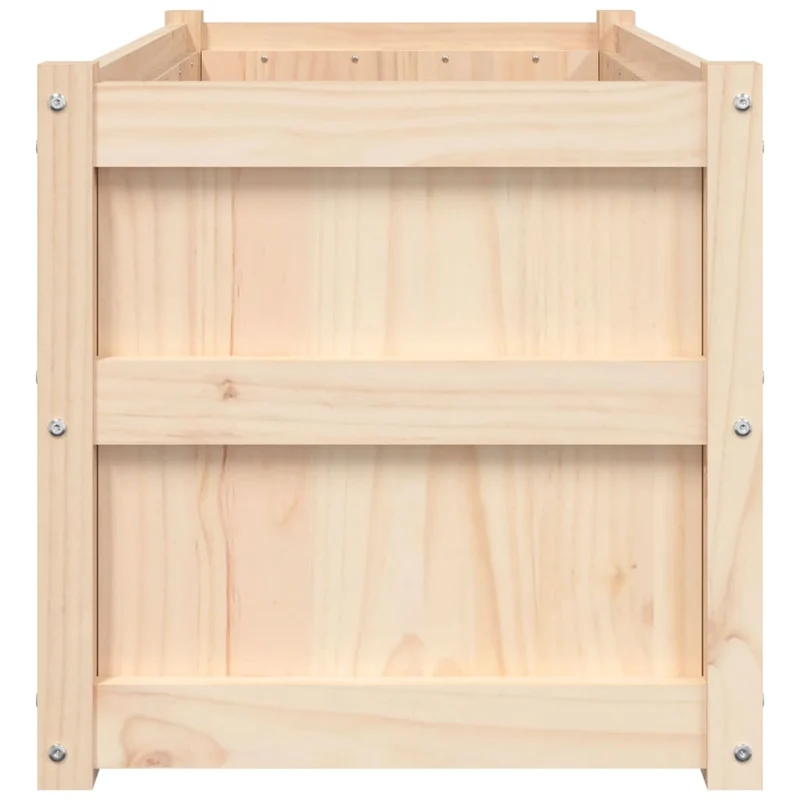 Jardinera De Madera Maciza De Pino 90x50x50 Cm
