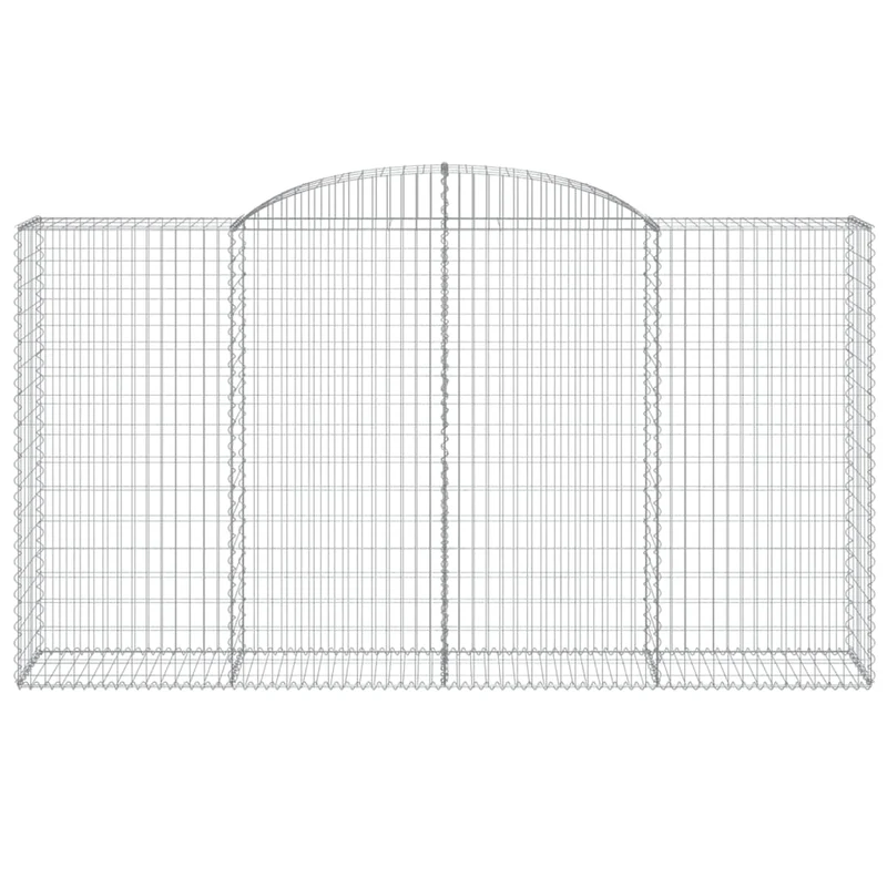 Cestas De Gaviones 5 Uds Forma De Arco Hierro 300x50x160/180 Cm