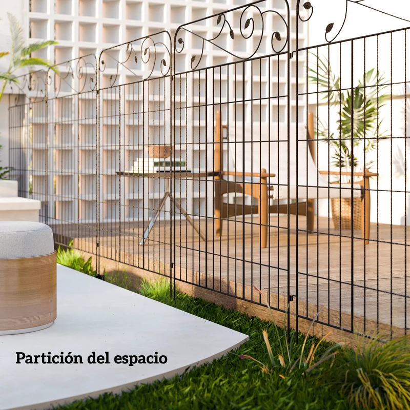 Outsunny Vallas De Jardín Exterior De 4 Paneles 88x110 Cm Con Ángulo Ajustable