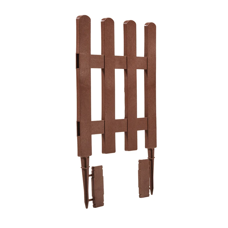 Pack 5 Mini Vallas Clickfence Lop Marrón - Ecológicas Y Versátiles - 0,35x0,55x0,02 M - Multicolor