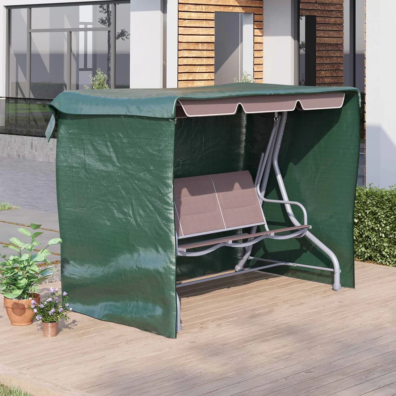 Outsunny Funda Protectora Columpio De Jardín 3 Plazas 215x155x150 Cm Impermeable
