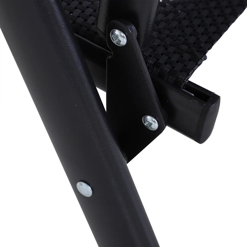 Outsunny Conjunto De 2 Sillas Plegables Con Reposabrazos Para Jardín O Terraza