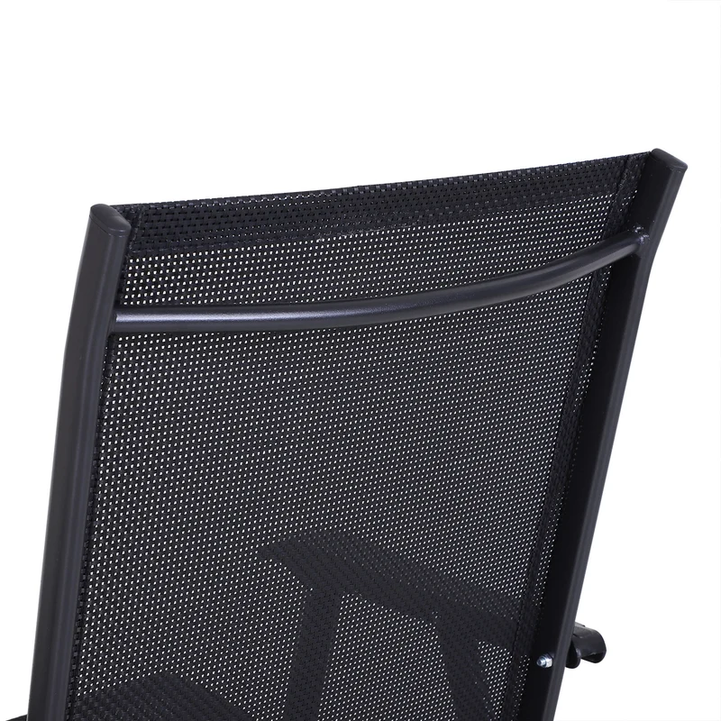 Outsunny Conjunto De 2 Sillas Plegables Con Reposabrazos Para Jardín O Terraza