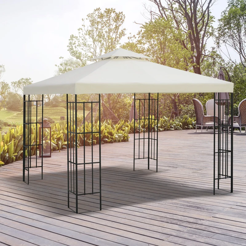 Outsunny Techo De Reemplazo 3x3m Para Estructura De Carpa Cenador