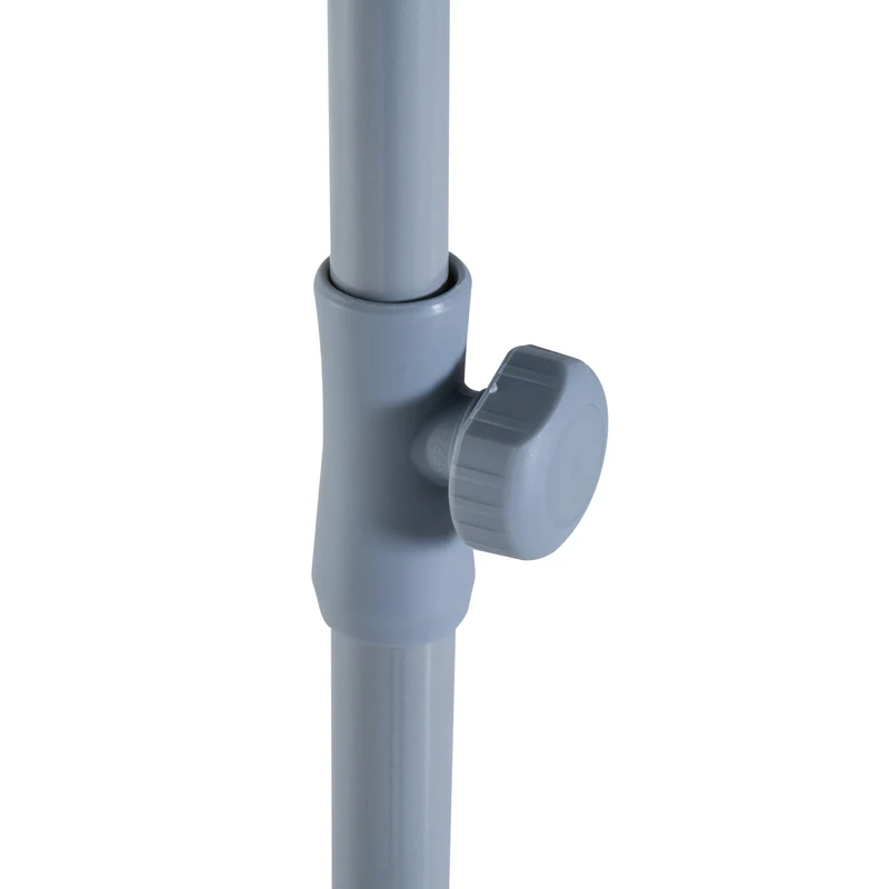 Outsunny Sombrilla De Playa Diámetro Ø202 Cm Con Techo Inclinable Poste