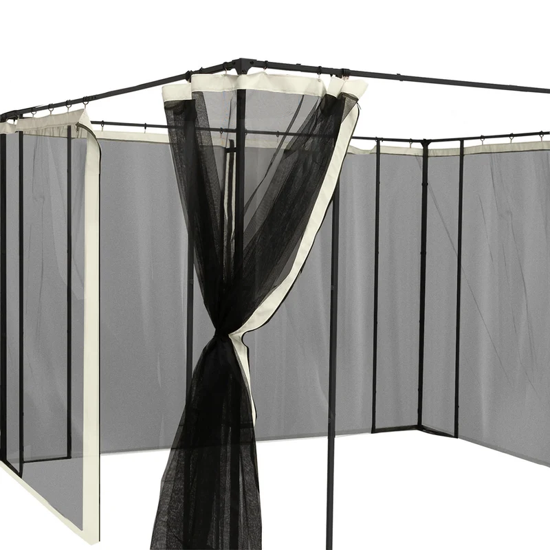 Outsunny 4 Paneles Laterales 352x207 Cm Para Carpa De Jardín Mosquitera