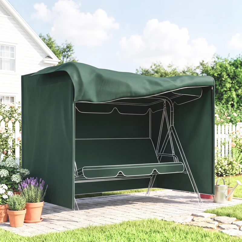 Outsunny Funda Columpios Jardín Con Cremallera Cubierta Muebles De Exterior
