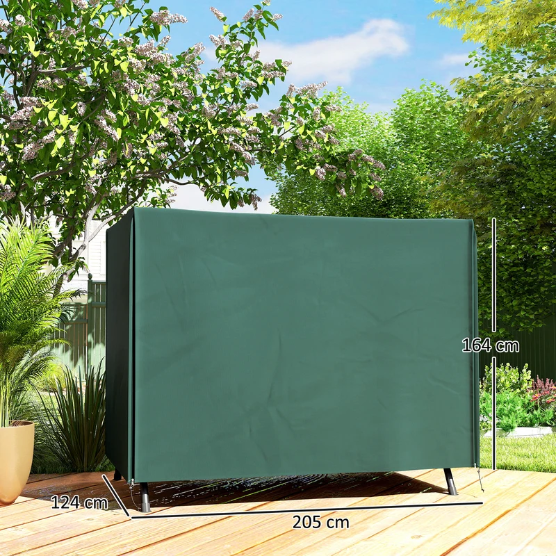 Outsunny Funda Columpios Jardín Con Cremallera Cubierta Muebles De Exterior