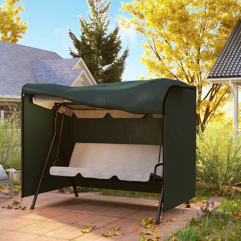 Outsunny Funda Columpios Jardín Con Cremallera Cubierta Muebles De Exterior