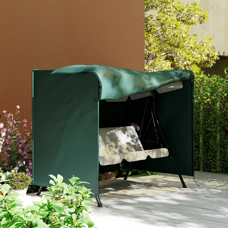 Outsunny Funda Columpios Jardín Con Cremallera Cubierta Muebles De Exterior