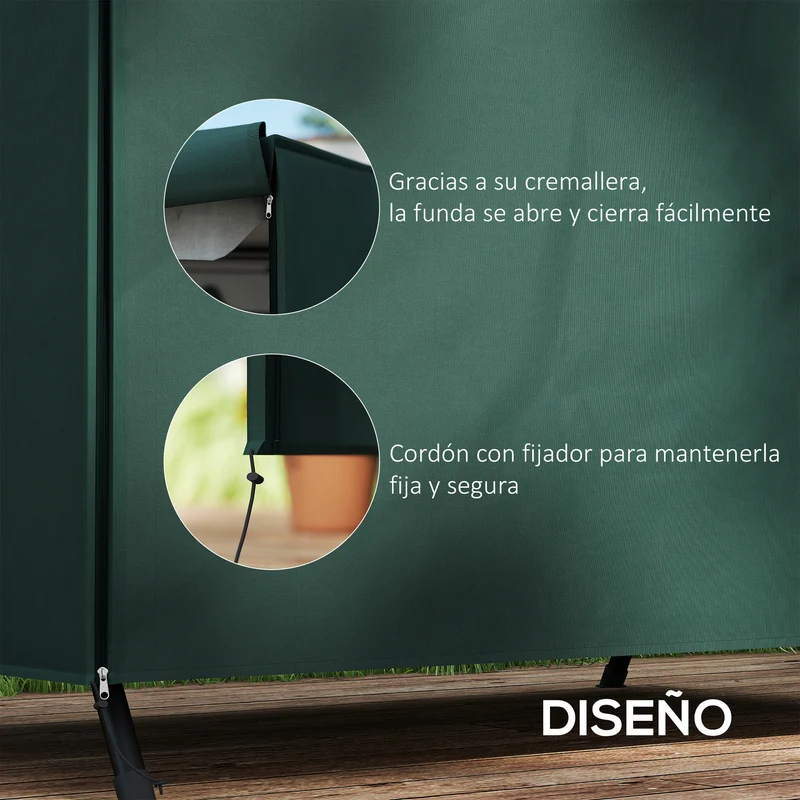 Outsunny Funda Columpios Jardín Con Cremallera Cubierta Muebles De Exterior