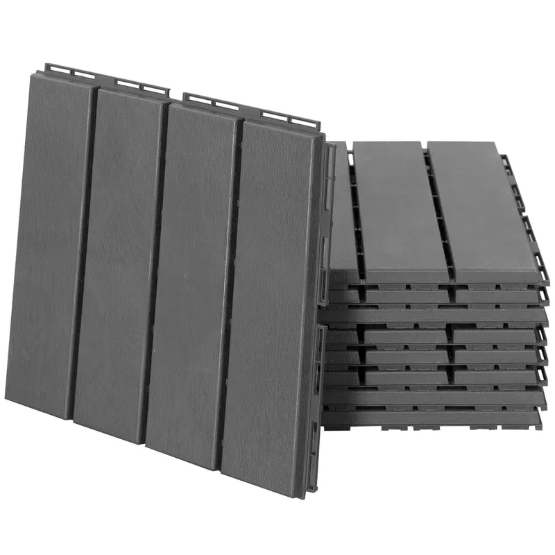 Outsunny Baldosas Cuadradas Para Suelos 30x30 Paquete De 9 Piezas Cubre 0.81 M²