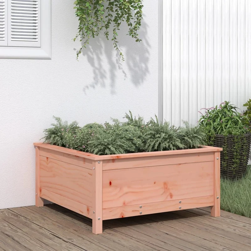Jardinera Madera Maciza De Abeto Douglas 82,5x82,5x39 Cm