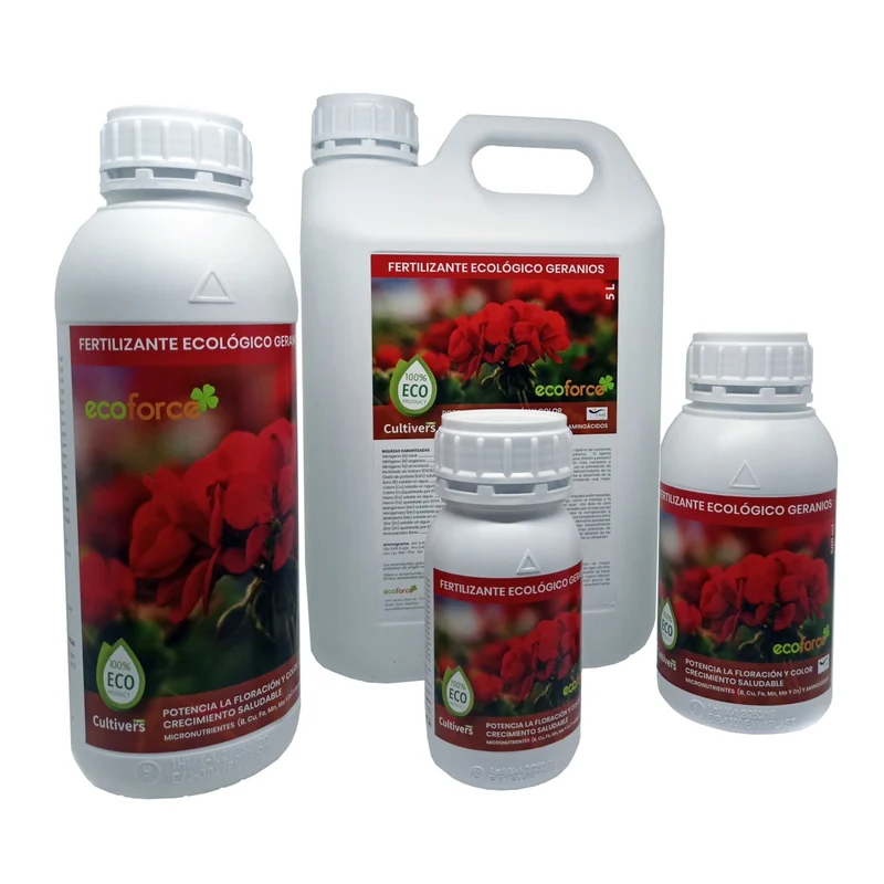 Abono Geranios Líquido Ecológico Cultivers 5 L