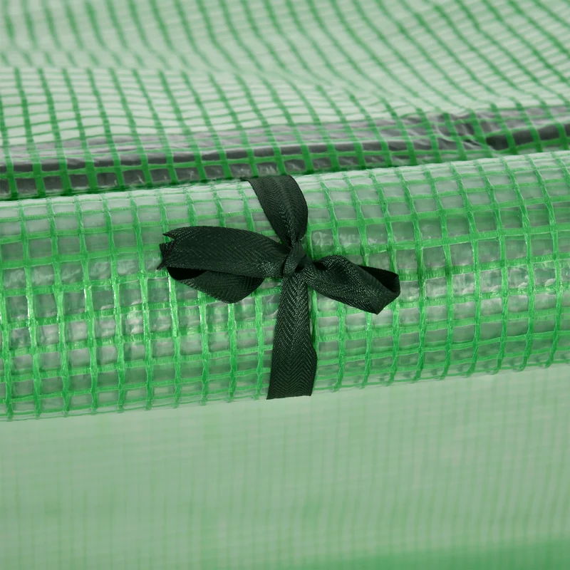 Outsunny Mini Invernadero 295x100x80 Cm Para Jardín Cultivo De Plantas Verde