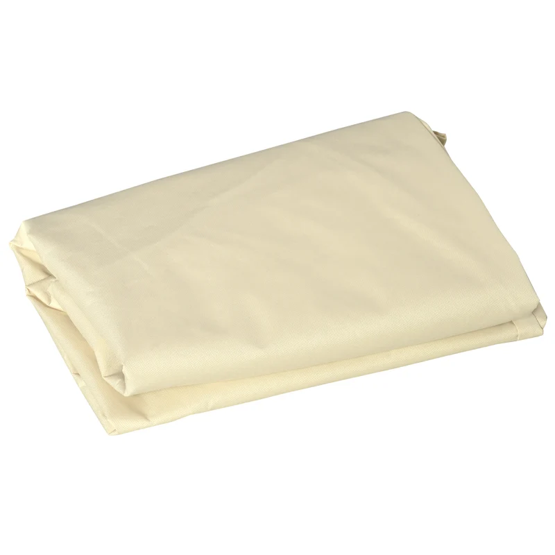 Outsunny Funda Protectora Banco 2 Plazas 140x84x56/94 Cm Tela Oxford 600d Crema