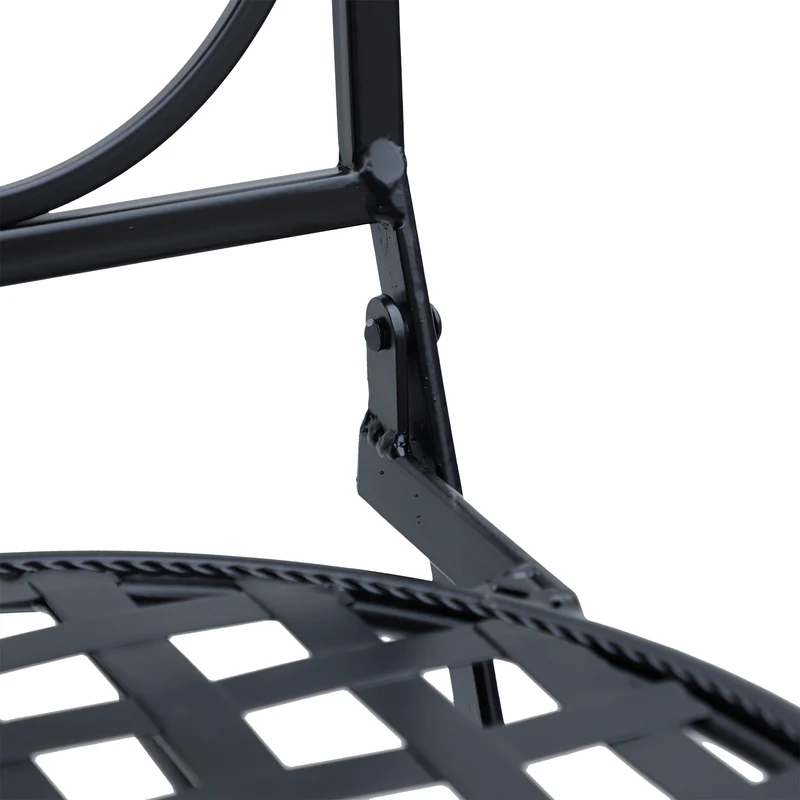 Outsunny Set De 2 Sillas Plegables De Jardín Bistro Silla Asiento Mosaico