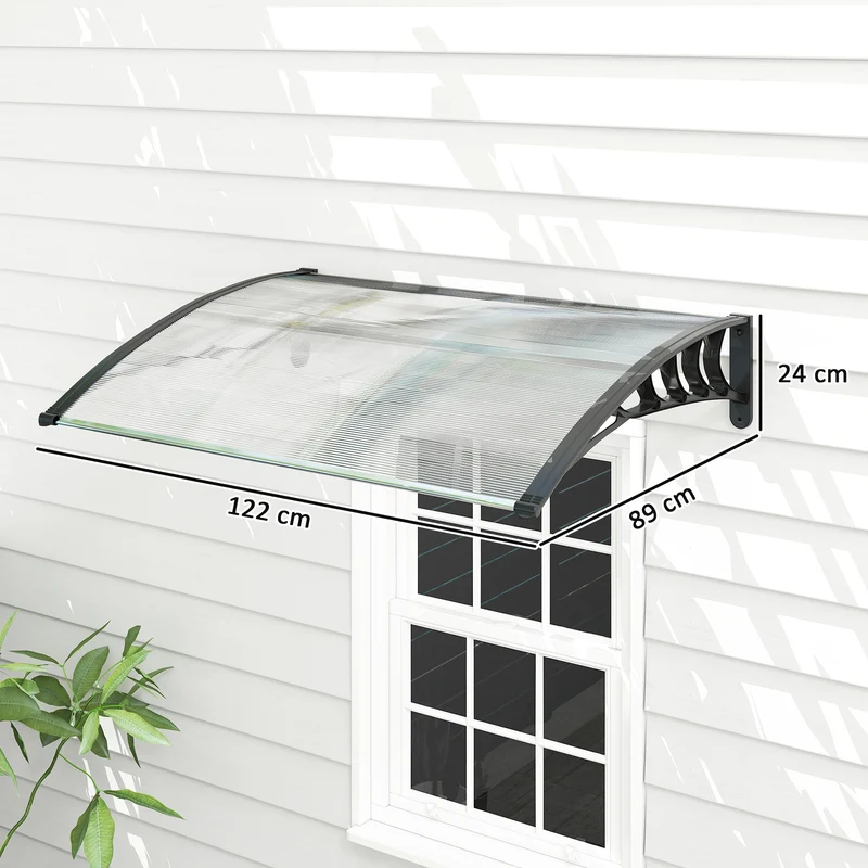 Outsunny Tejadillo De Protección Para Puertas Ventanas Contra Sol Y Lluvia