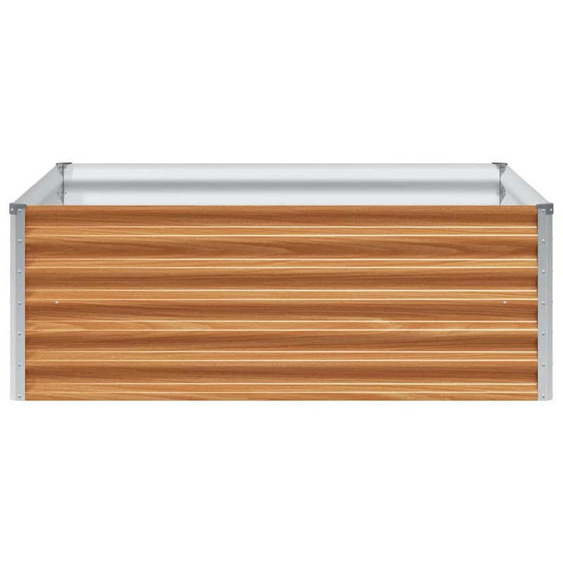Arriate Elevado Marrón Claro 98 X 100 X 36 Cm Acero Galvanizado