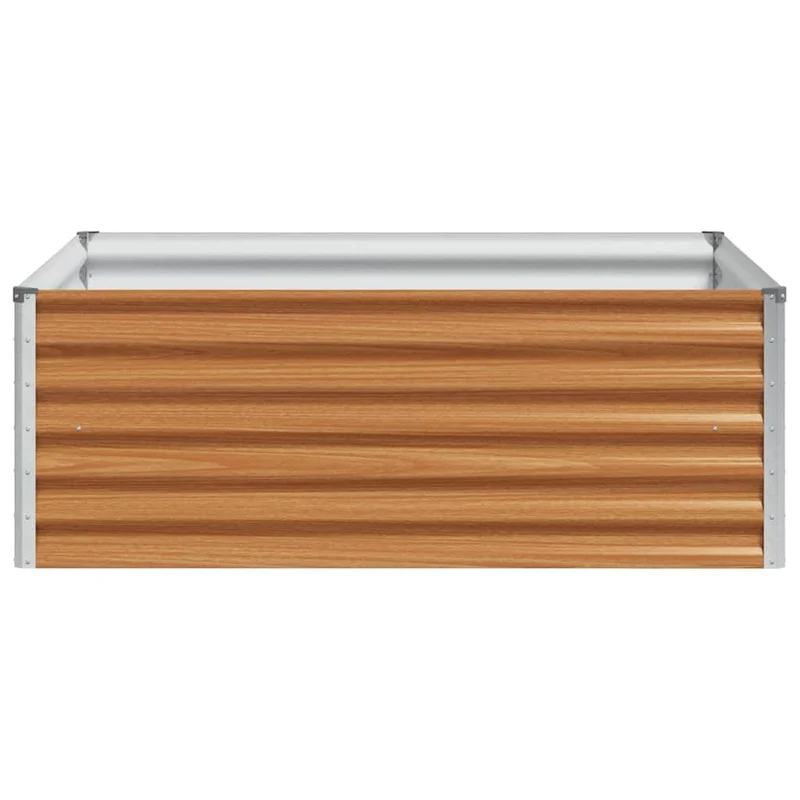 Arriate Elevado Marrón Claro 98 X 100 X 36 Cm Acero Galvanizado