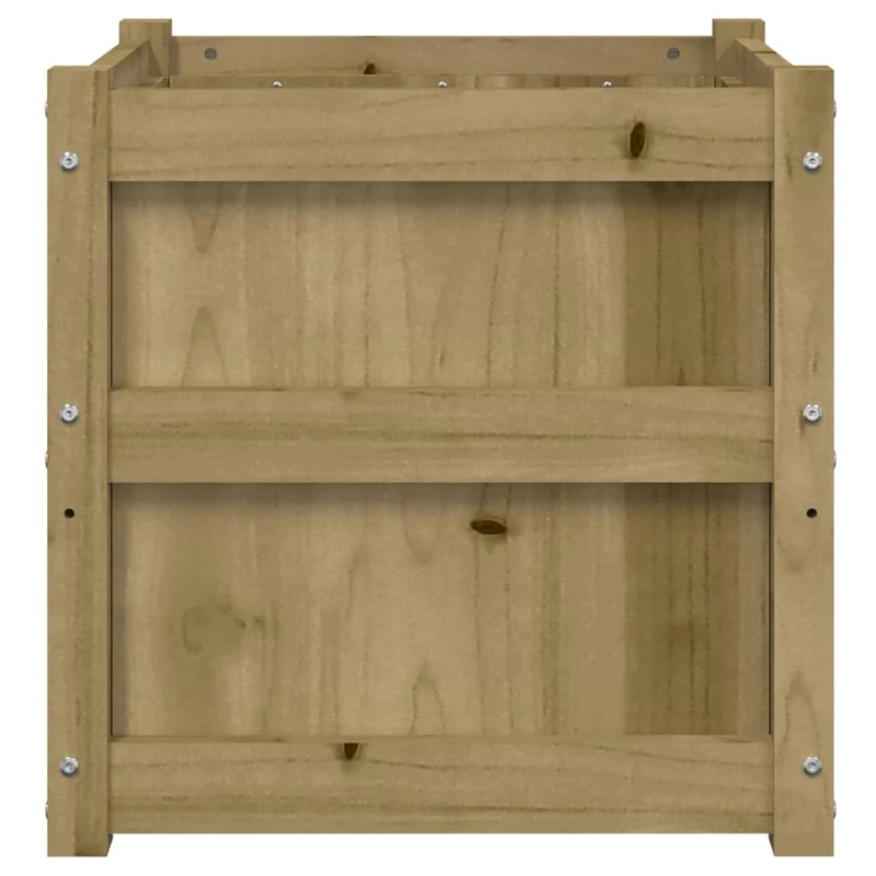 Jardinera Madera Maciza De Pino Impregnada 50x50x50 Cm