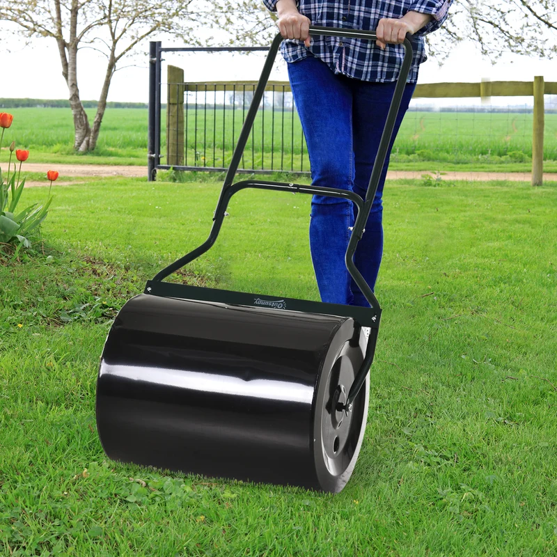 Outsunny Rodillo Para Césped Con Capacidad De 60l Diámetro De 50cm