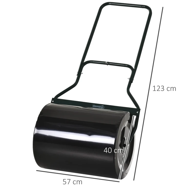 Outsunny Rodillo Para Césped Con Capacidad De 60l Diámetro De 50cm