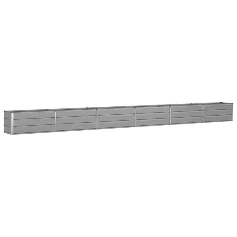 Jardinera Gris Claro 580 X 50 X 45 Cm Acero Galvanizado