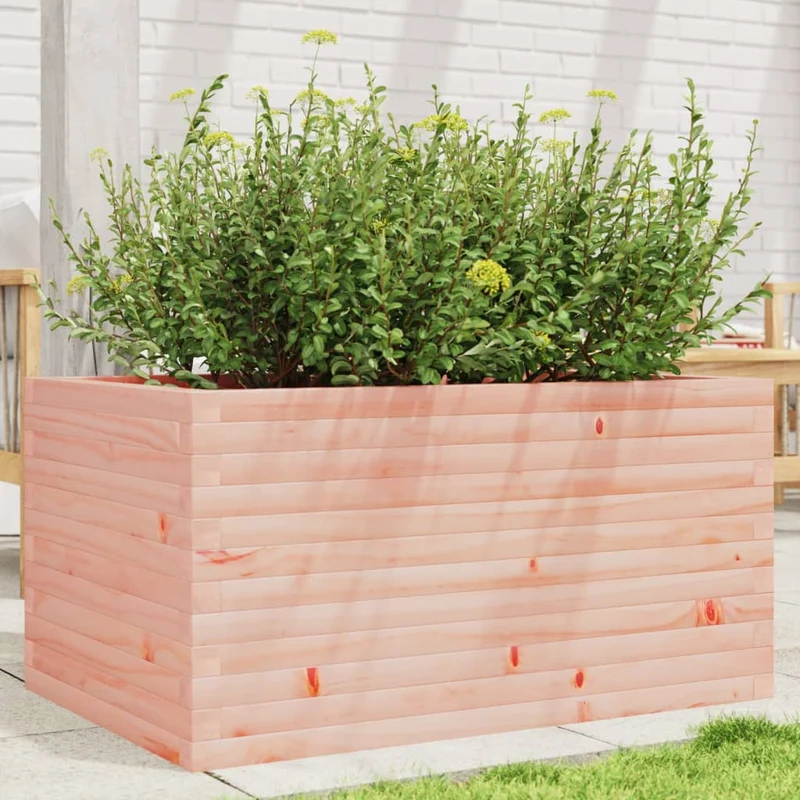 Jardinera Madera Maciza De Abeto Douglas 90x60x45,5 Cm