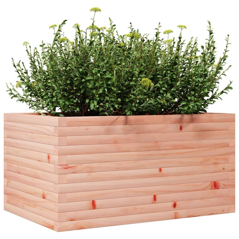 Jardinera Madera Maciza De Abeto Douglas 90x60x45,5 Cm