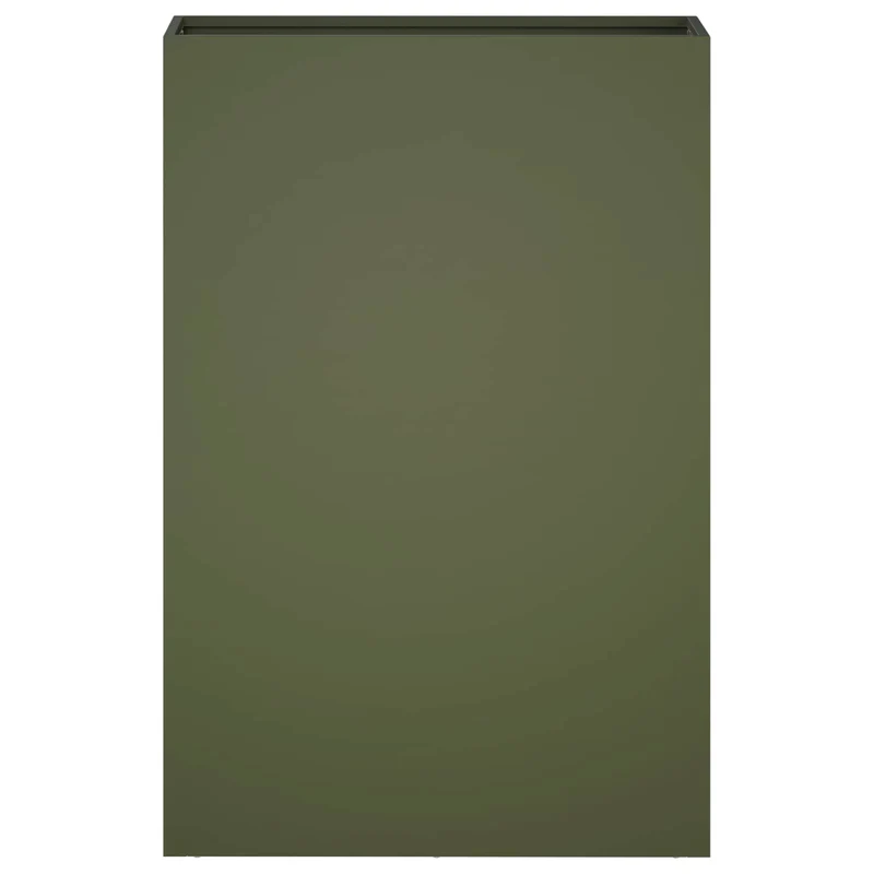 Macetero De Jardín 2 Uds. Verde Oliva 40 X 20 X 75 Cm