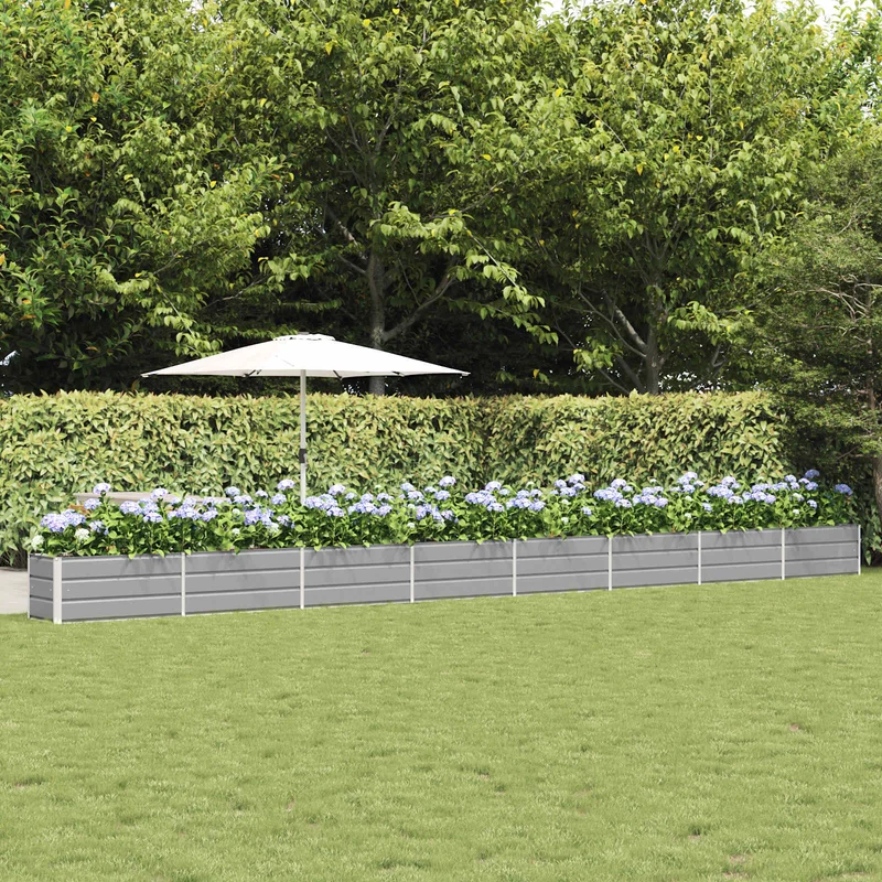 Jardinera Gris Claro 770 X 50 X 45 Cm Acero Galvanizado