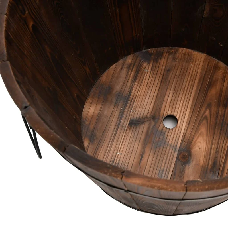 Juego De Maceteros Cubo De Madera 3 Piezas Madera Maciza Abeto