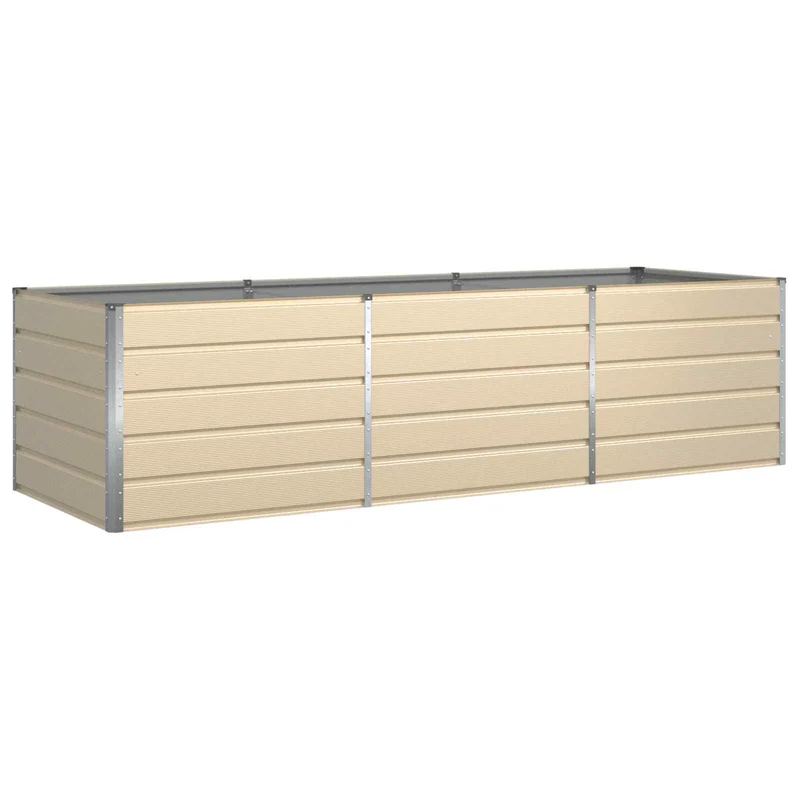 Jardinera Marfil 290 X 100 X 75 Cm Acero Galvanizado