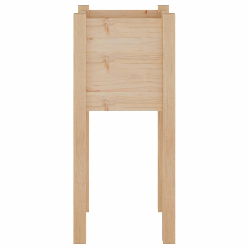 Jardinera De Madera Maciza De Pino 31x31x70 Cm