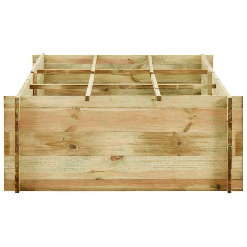 Jardinera Para Verduras Madera Pino Impregnada 197x100x40cm