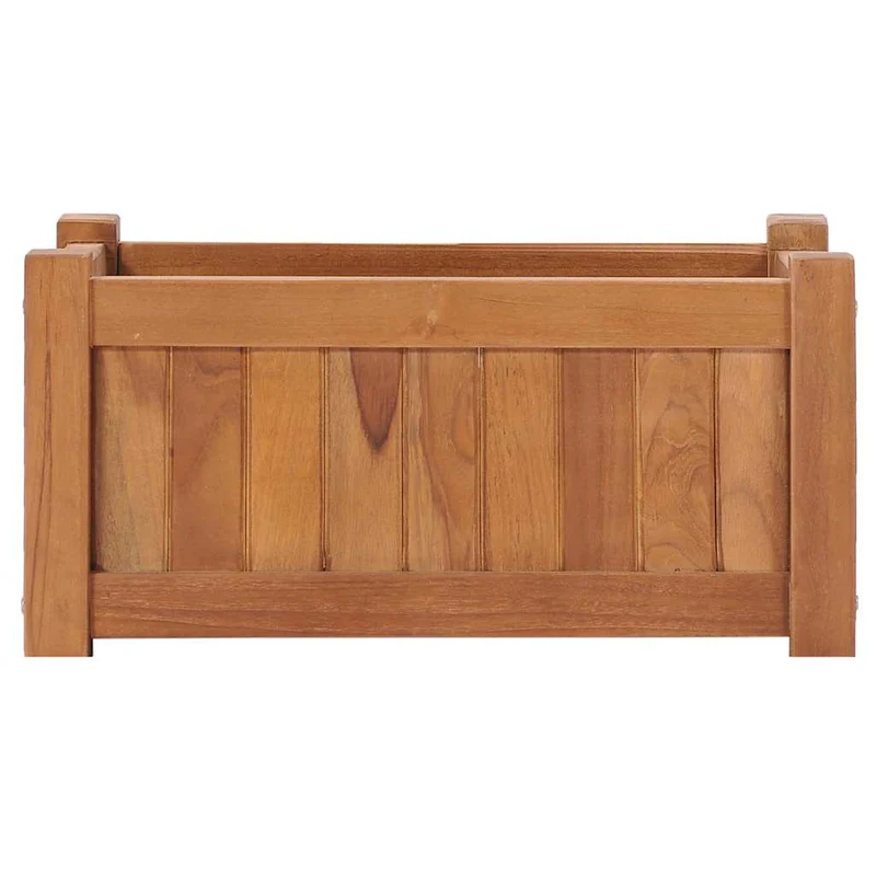 Arriate Elevado Madera Maciza De Teca 50x25x25 Cm