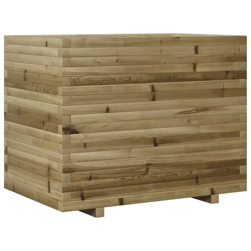 Jardinera Madera De Pino Impregnada 90x60x72 Cm