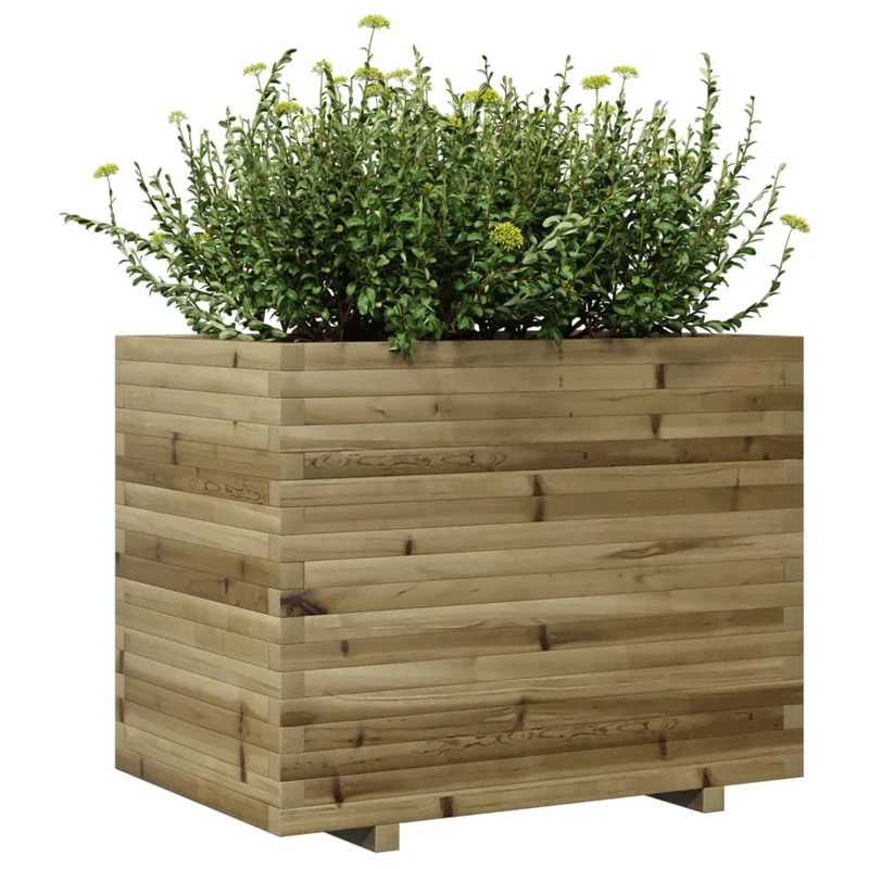 Jardinera Madera De Pino Impregnada 90x60x72 Cm