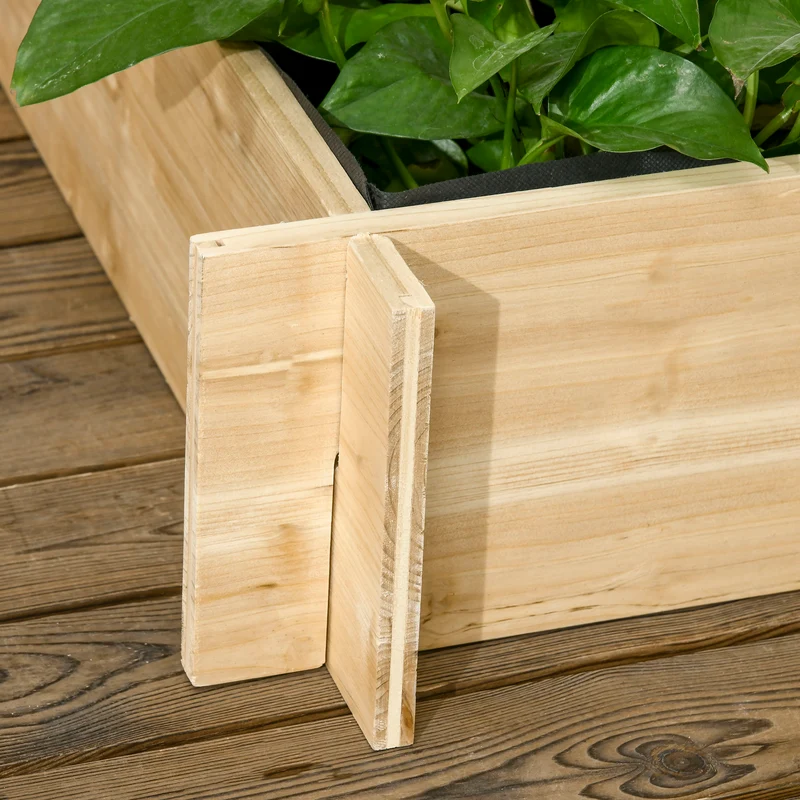 Outsunny Jardinera De 3 Niveles Con Enrejado Para Cultivos Verduras 95x95x110 Cm