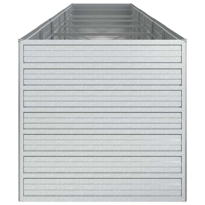 Arriate De Acero Galvanizado Plateado 480x80x77 Cm