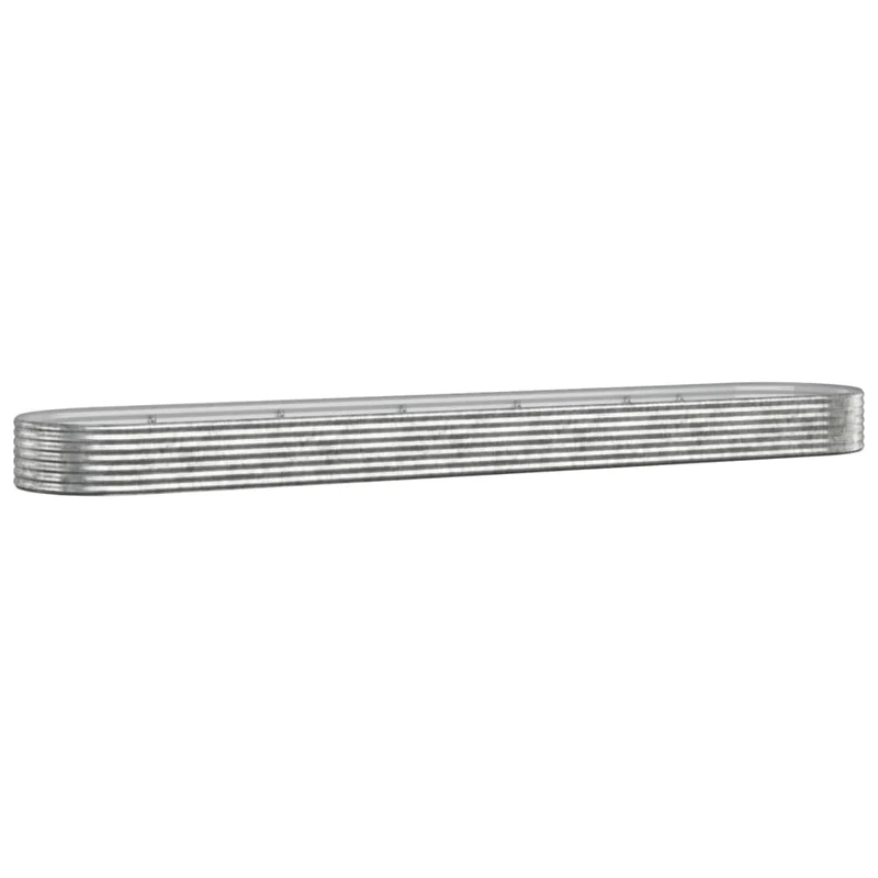 Jardinera Arriate Acero Galvanizado Plata 507x100x36 Cm