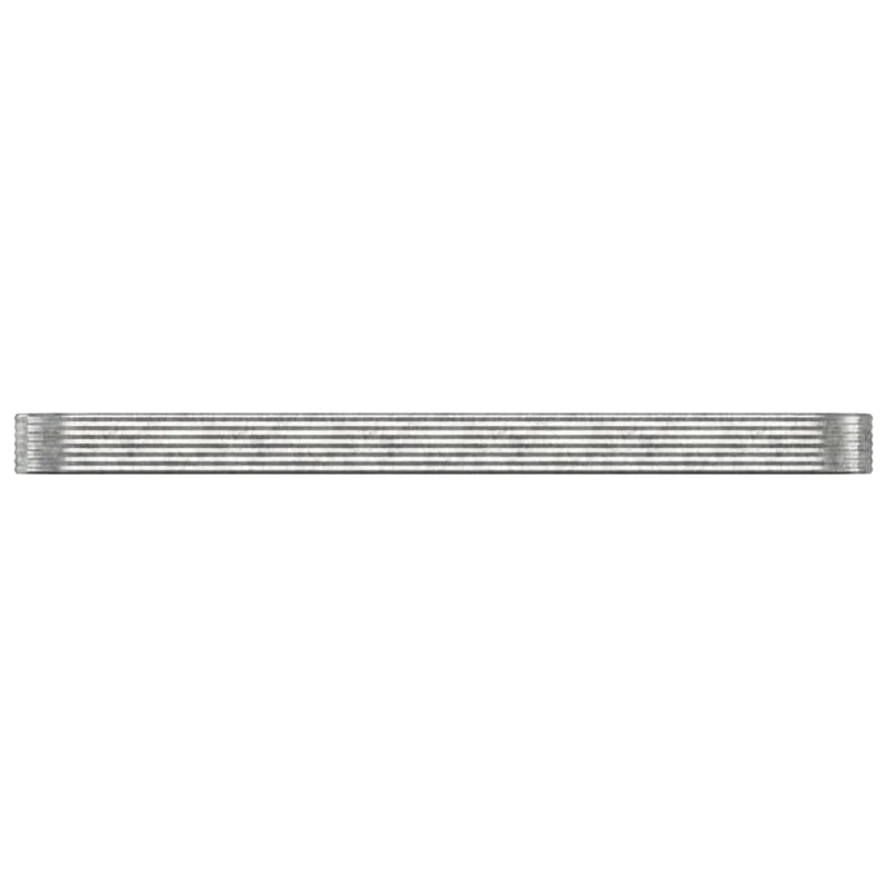 Jardinera Arriate Acero Galvanizado Plata 507x100x36 Cm