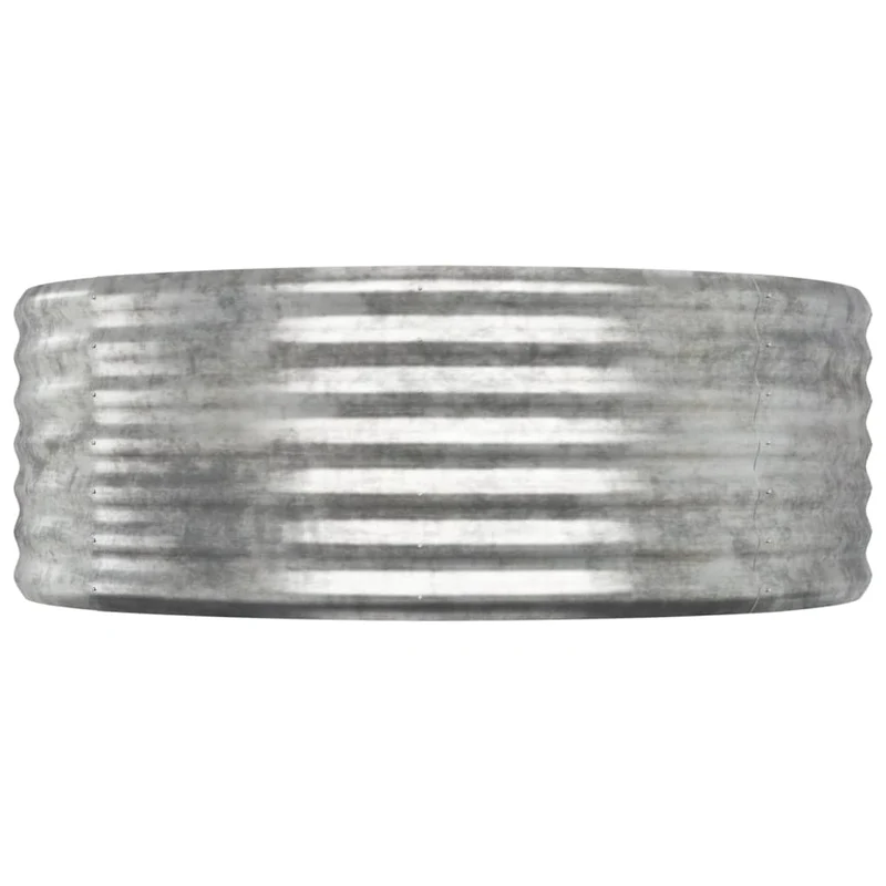 Jardinera Arriate Acero Galvanizado Plata 507x100x36 Cm