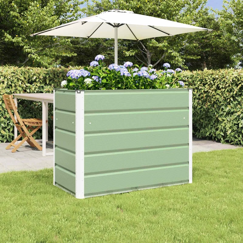 Jardinera Verde Pastel 100 X 50 X 77 Cm Acero Galvanizado